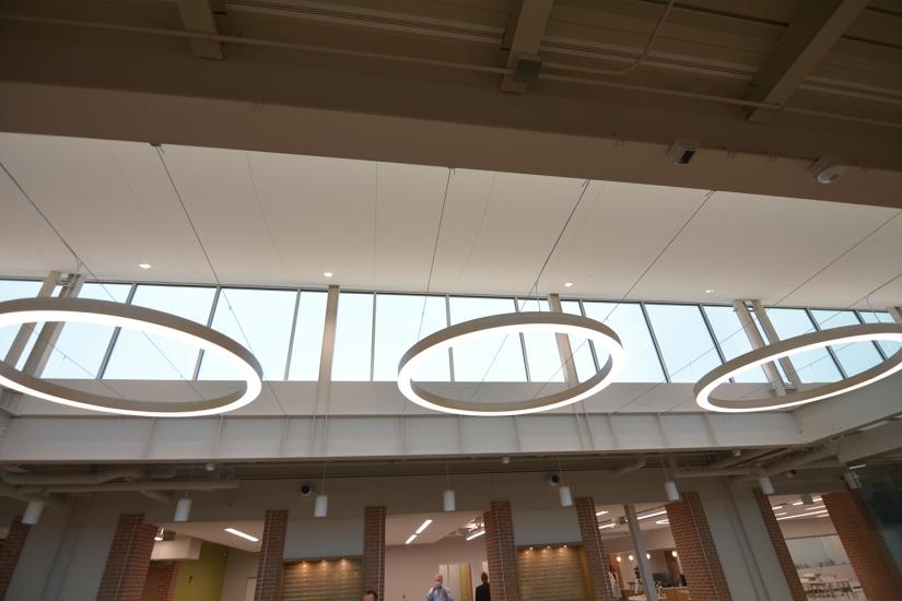 Founders Hall – View of ceiling in Atrium